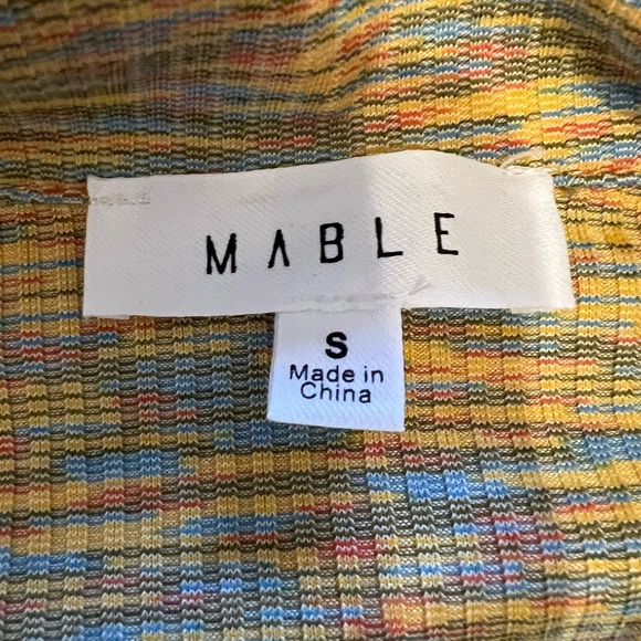 Mable multi colour cut out long sleeve dress with shiny buttons - Picture 4 of 10